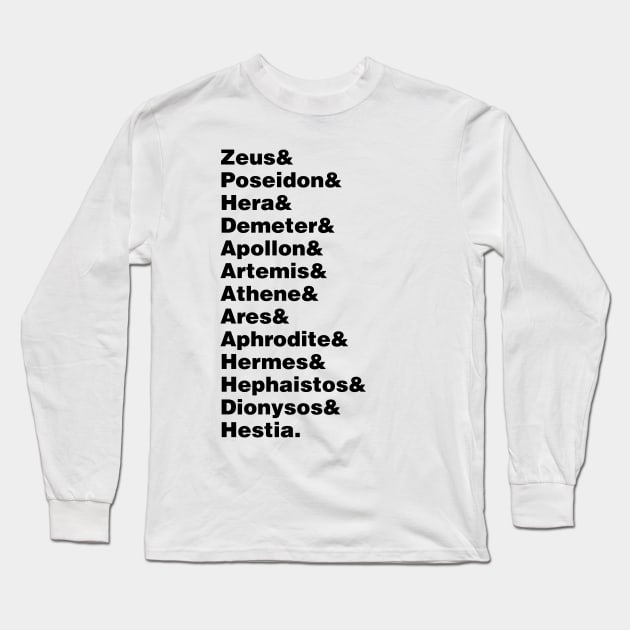The Thirteen Olympian Gods Long Sleeve T-Shirt by thereader